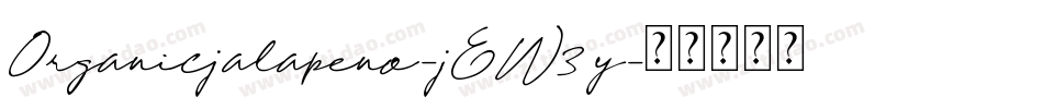 Organicjalapeno-jEW3y字体转换