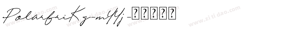 PolarfriKg-mYYj字体转换