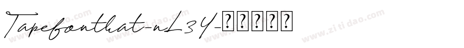 Tapefontkat-nL3Y字体转换