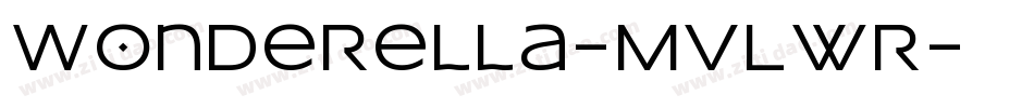 Wonderella-MVLwr字体转换