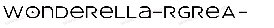 Wonderella-rgreA字体转换