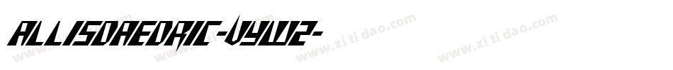 AllisDaedric-VYWz字体转换