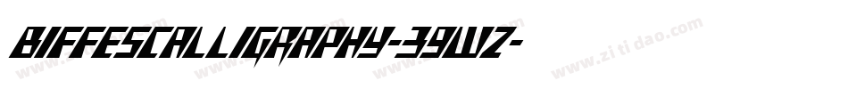 BiffesCalligraphy-39wZ字体转换