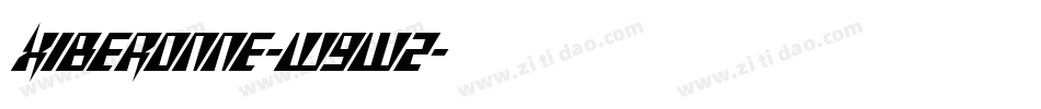 Xiberonne-W9wz字体转换