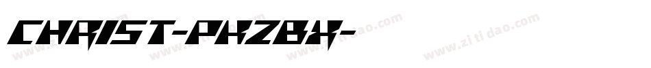 Christ-PKZBx字体转换