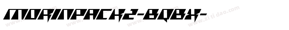 Morinpack2-BqBx字体转换
