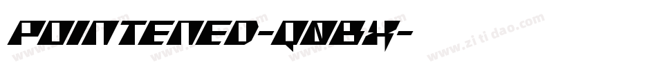 Pointened-q0Bx字体转换