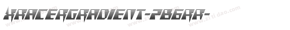 XRacerGradient-7B6rR字体转换