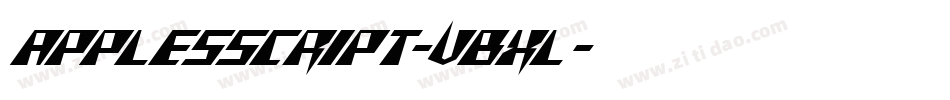 ApplesScript-VBxl字体转换