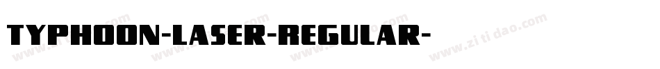 Typhoon-Laser-Regular字体转换