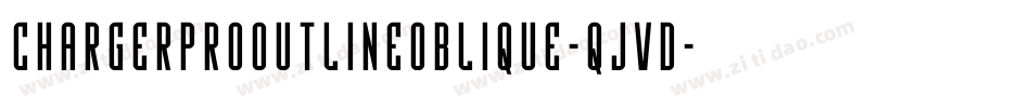 ChargerProOutlineOblique-qJvd字体转换