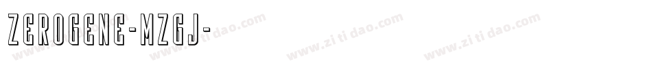 Zerogene-mZgj字体转换
