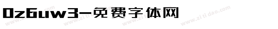 0z6uw3字体转换