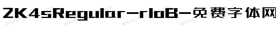 2K4sRegular-r1oB字体转换