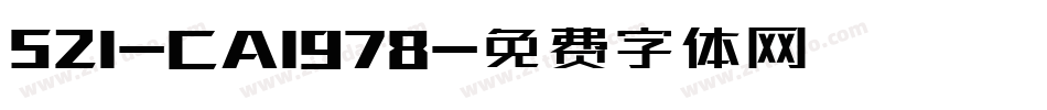 521-CA1978字体转换