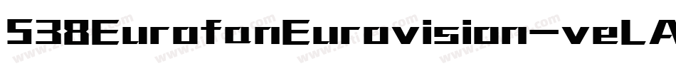 538EurofanEurovision-veLA字体转换