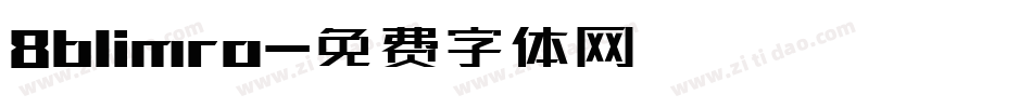 8blimro字体转换