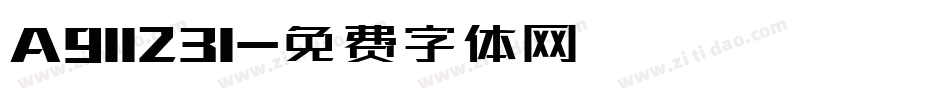 A911231字体转换