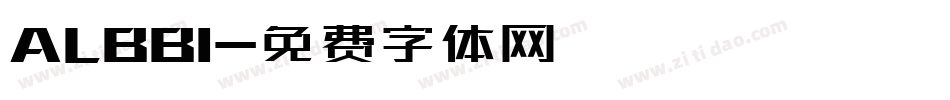 ALBBI字体转换