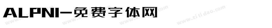 ALPNI字体转换