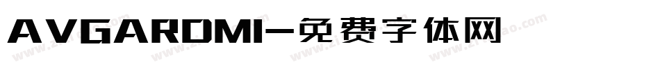 AVGARDMI字体转换