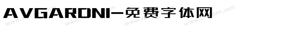 AVGARDNI字体转换