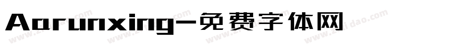Aarunxing字体转换