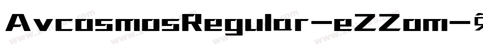 AvcosmosRegular-eZZom字体转换