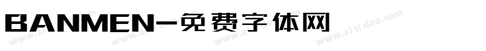 BANMEN字体转换