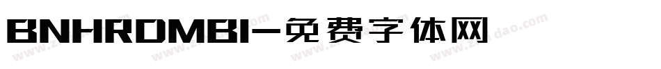 BNHRDMBI字体转换