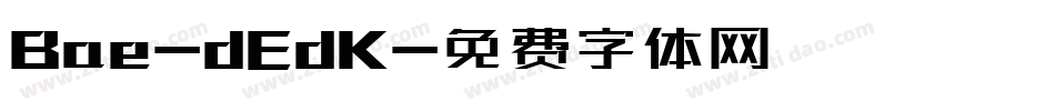 Bae-dEdK字体转换