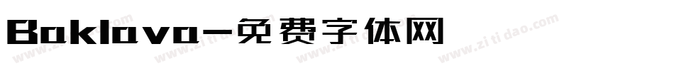 Baklava字体转换