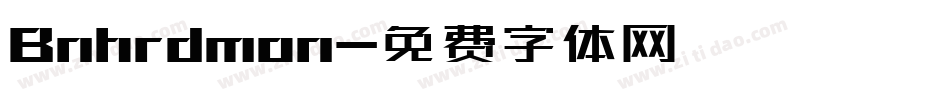 Bnhrdmon字体转换