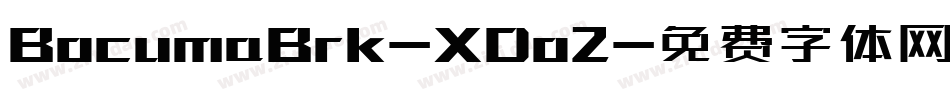 BocumaBrk-XDo2字体转换