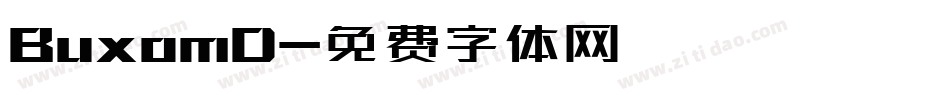 BuxomD字体转换