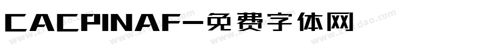 CACPINAF字体转换
