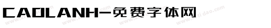 CAOLANH字体转换