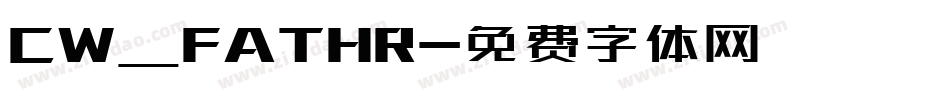 CW_FATHR字体转换