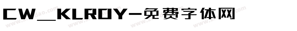 CW_KLROY字体转换