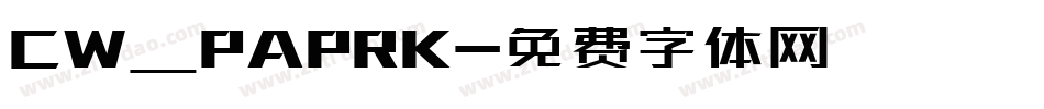 CW_PAPRK字体转换