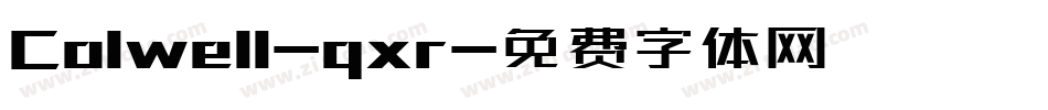 Colwell-qxr字体转换