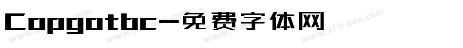Copgotbc字体转换