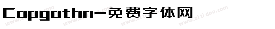 Copgothn字体转换