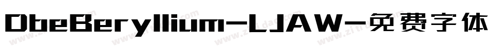 DbeBeryllium-LJAW字体转换