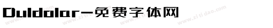 Duldolar字体转换