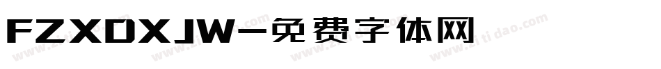 FZXDXJW字体转换