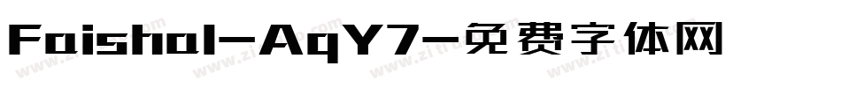Faishal-AqY7字体转换