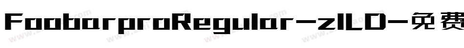 FoobarproRegular-zlLD字体转换