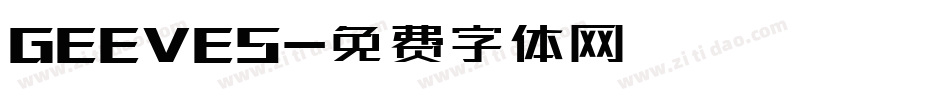 GEEVES字体转换