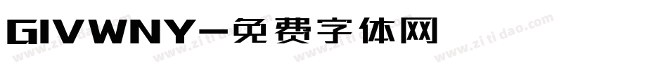 GIVWNY字体转换
